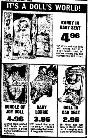 Wisconsin State Journal toy ads: 1960s